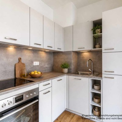 Beispielwohnung Einbauküche (KI-generiert)